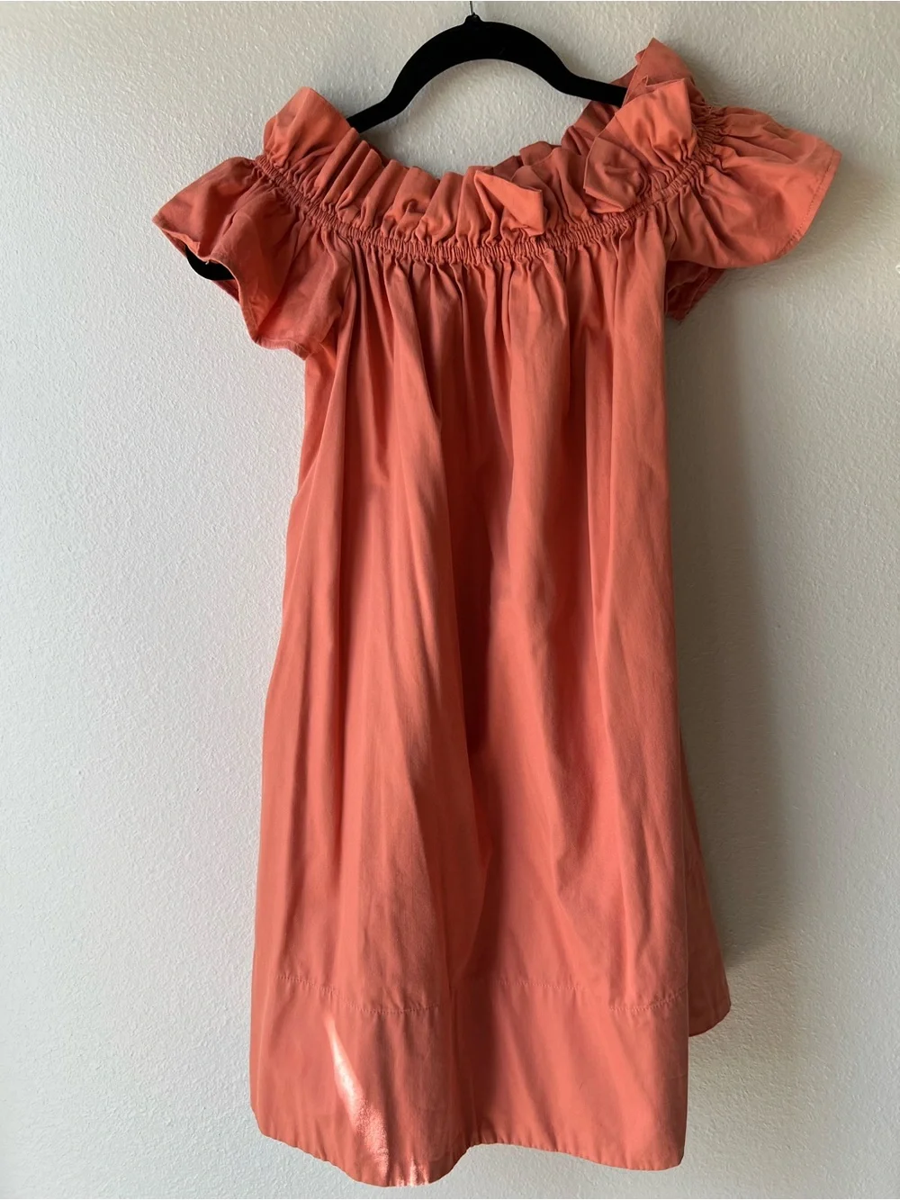 Free People Coral Off-Shoulder Dress